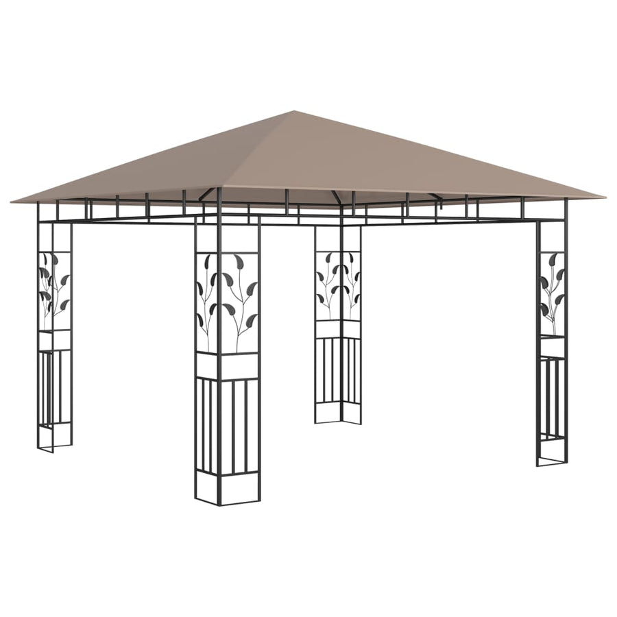 Prieel Met Klamboe 3X3X2,73 M 180 G/M² 3 x 3 x 2.73 m Taupe