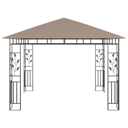 Prieel Met Klamboe 3X3X2,73 M 180 G/M² 3 x 3 x 2.73 m Taupe