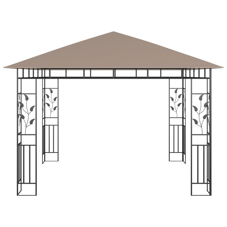 Prieel Met Klamboe 3X3X2,73 M 180 G/M² 3 x 3 x 2.73 m Taupe