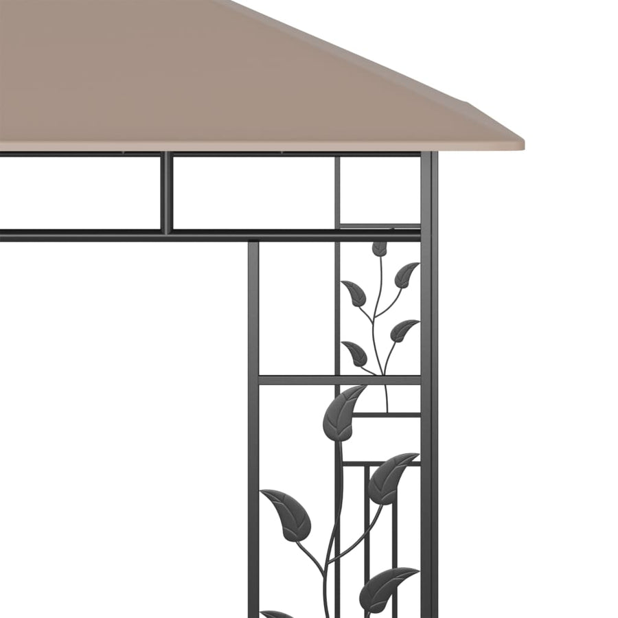 Prieel Met Klamboe 3X3X2,73 M 180 G/M² 3 x 3 x 2.73 m Taupe