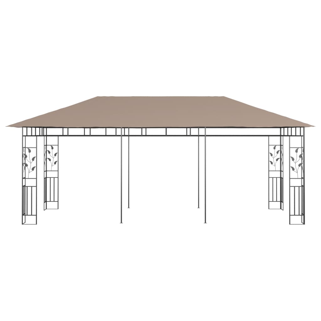 Prieel Met Klamboe 180 G/M² 6X3X2,73 M 6 x 3 x 2.73 m Taupe