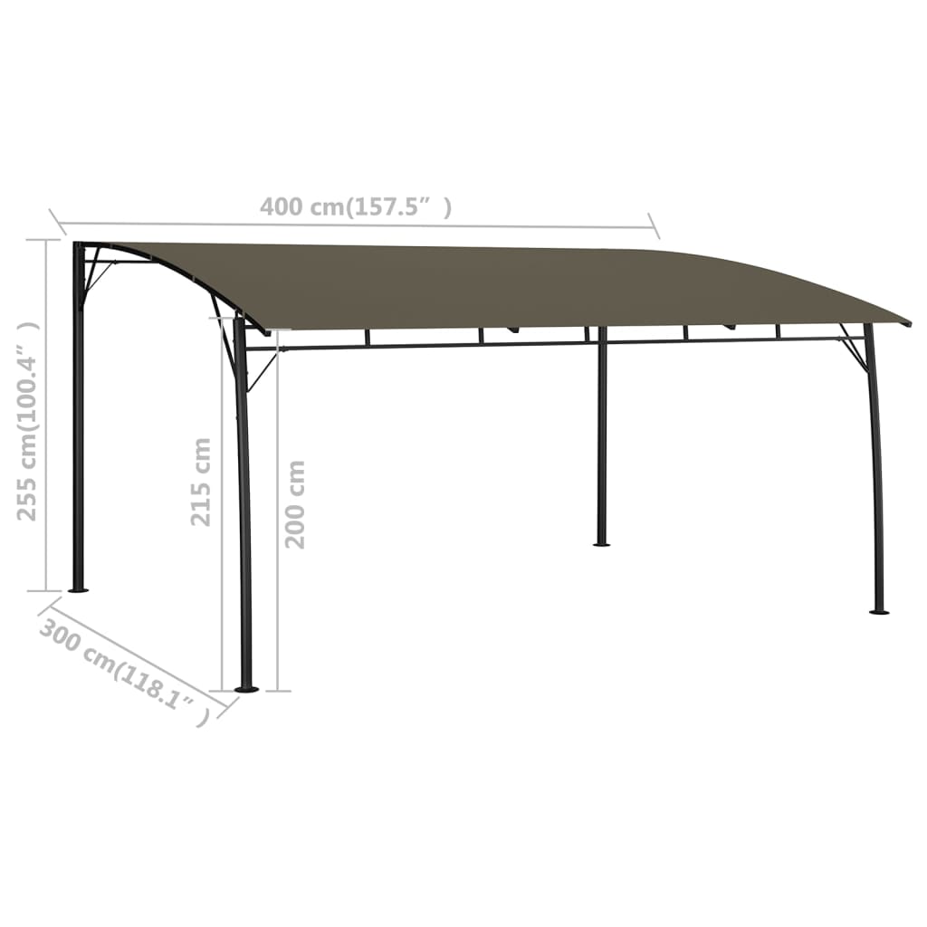 Zonneluifel 4X3X2,55 M 4 x 3 x 2.55 m