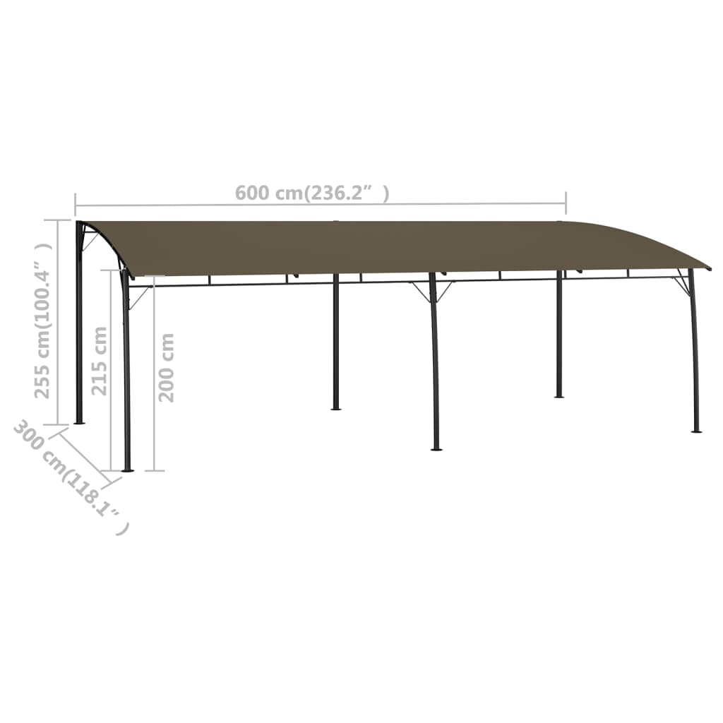 Zonneluifel 6X3X2,55 M 6 x 3 x 2.55 m