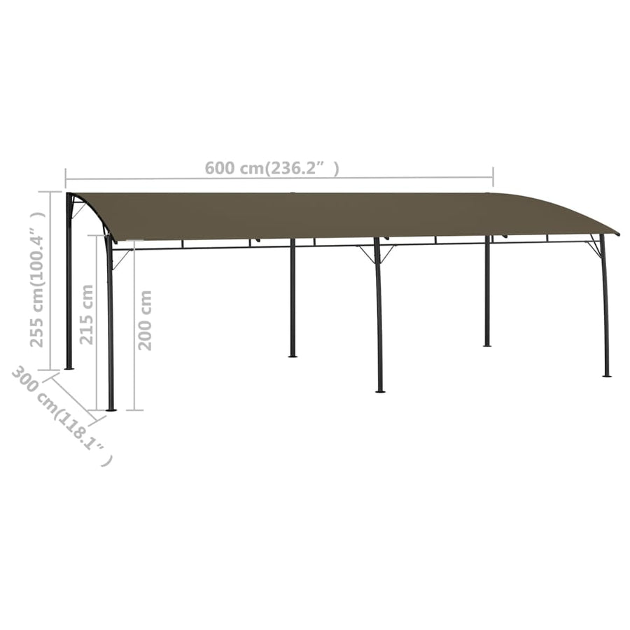 Zonneluifel 6X3X2,55 M 6 x 3 x 2.55 m