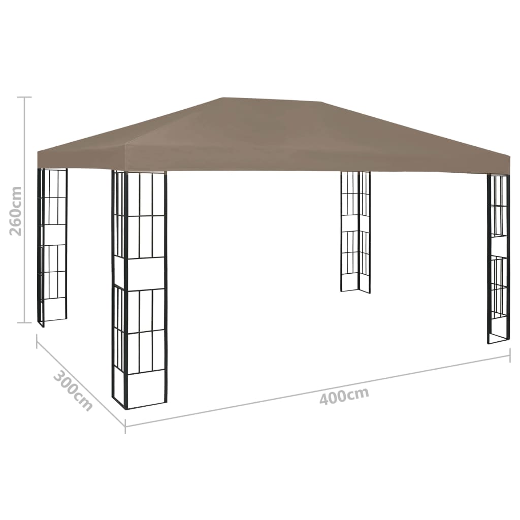 Prieel 4x3 m taupe