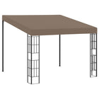 Wall-mounted gazebo 3x3m fabric taupe
