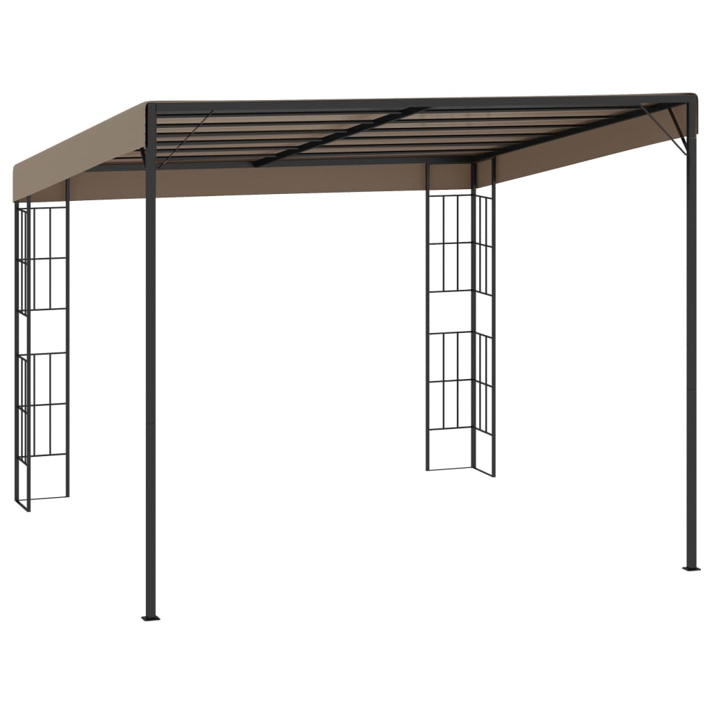 Wandprieel Stof 3 x 3 m Taupe