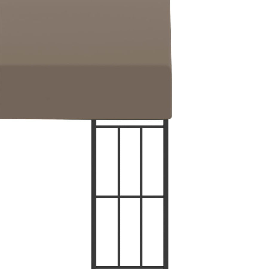 Wandprieel Stof 3 x 3 m Taupe