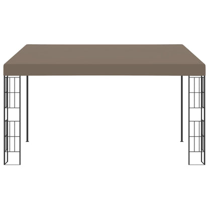 Wandprieel 4x3 m stof taupe