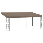 Wall gazebo 6x3 m fabric taupe