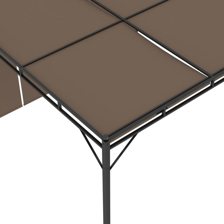Tuinprieel Met Zijgordijn 3X3X2,25 M Taupe 3 x 3 x 2.25 m