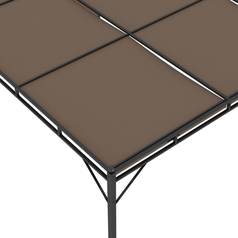 Tuinprieel Met Zijgordijn 4X3X2,25 M Taupe 4 x 3 x 2.25 m