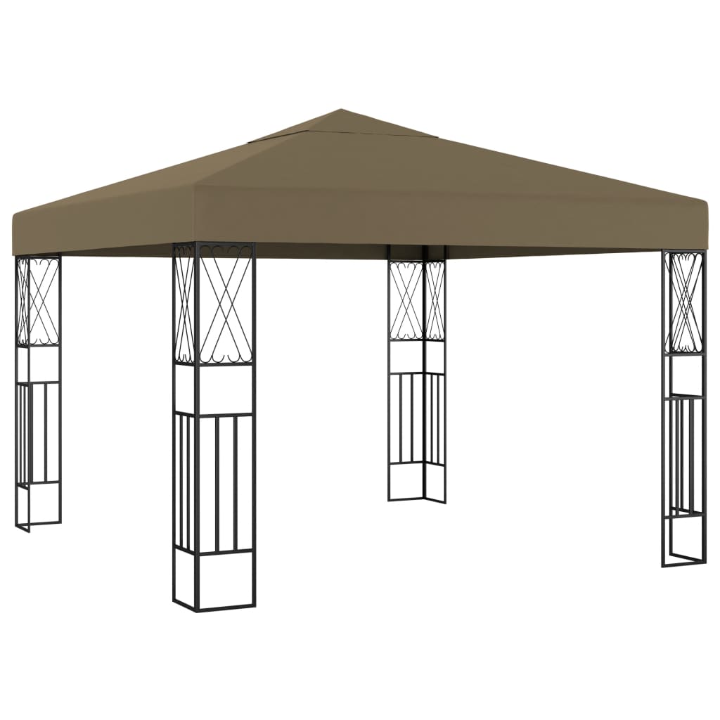 Prieel 3x3 m stof taupe