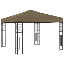 Prieel 3x3 m stof taupe