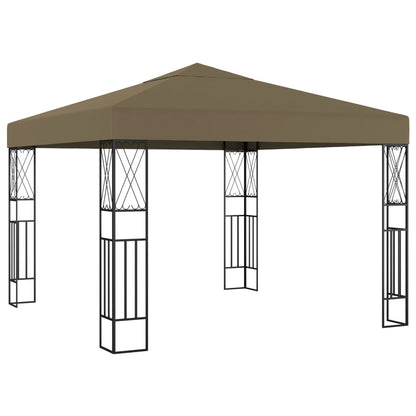 Prieel 3x3 m stof taupe
