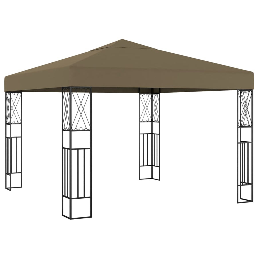 Prieel 3x3 m stof taupe
