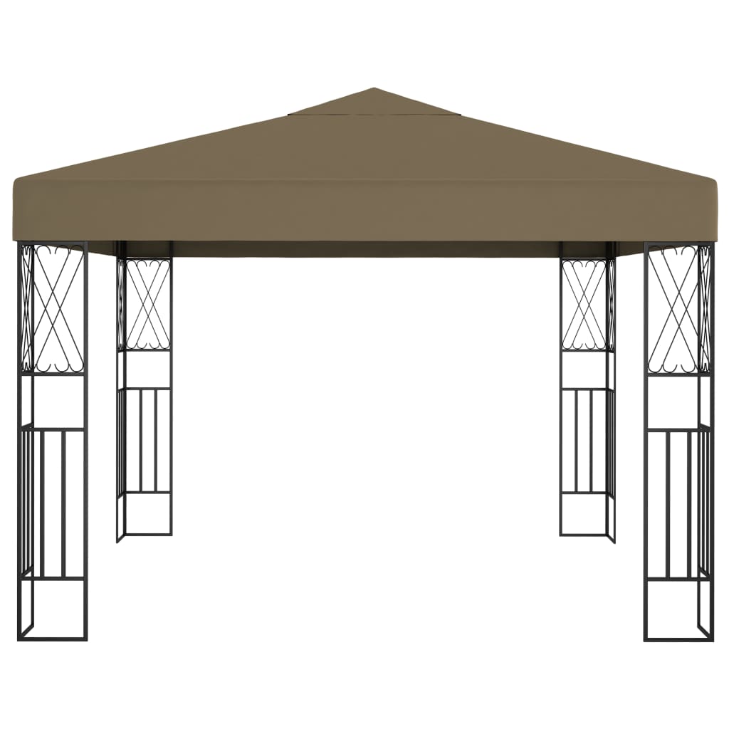 Prieel 3x3 m stof taupe