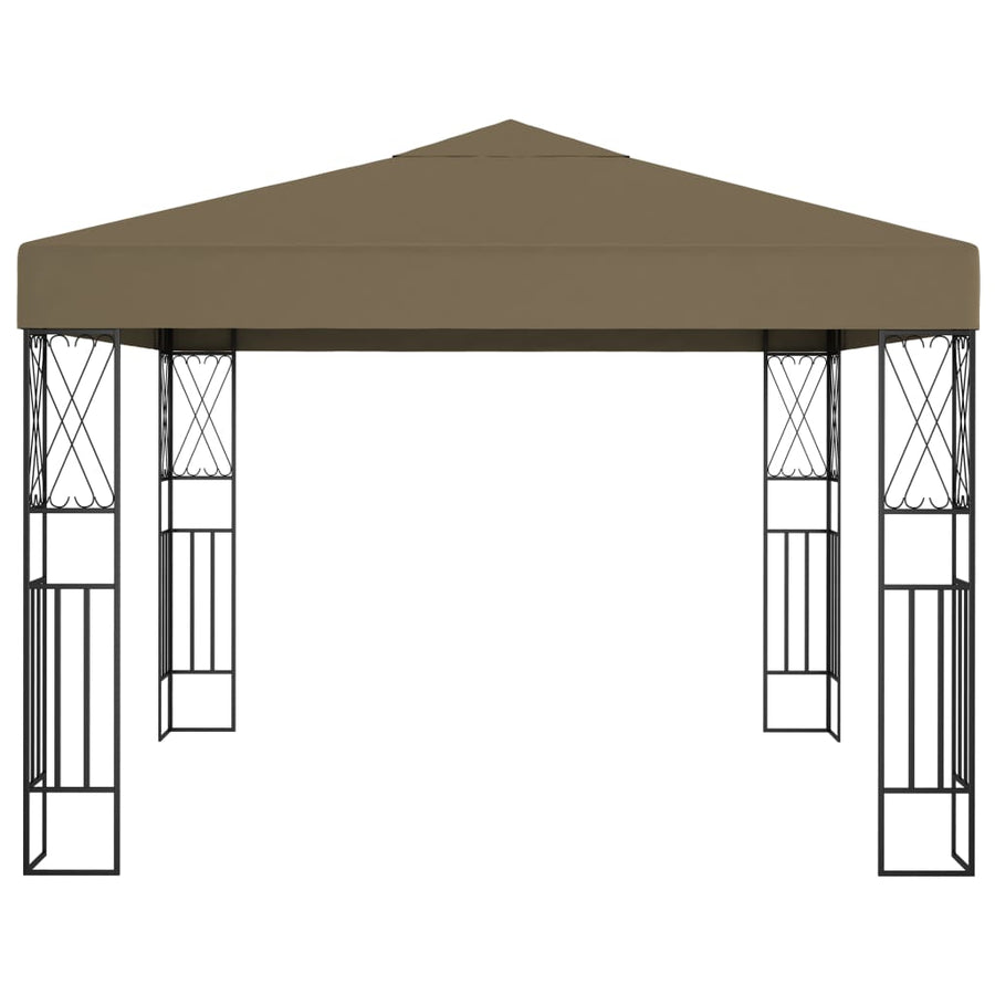 Prieel 3x3 m stof taupe