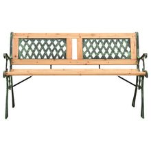 Tuinbank Gietijzer En Massief Vurenhout 122 cm Kruis