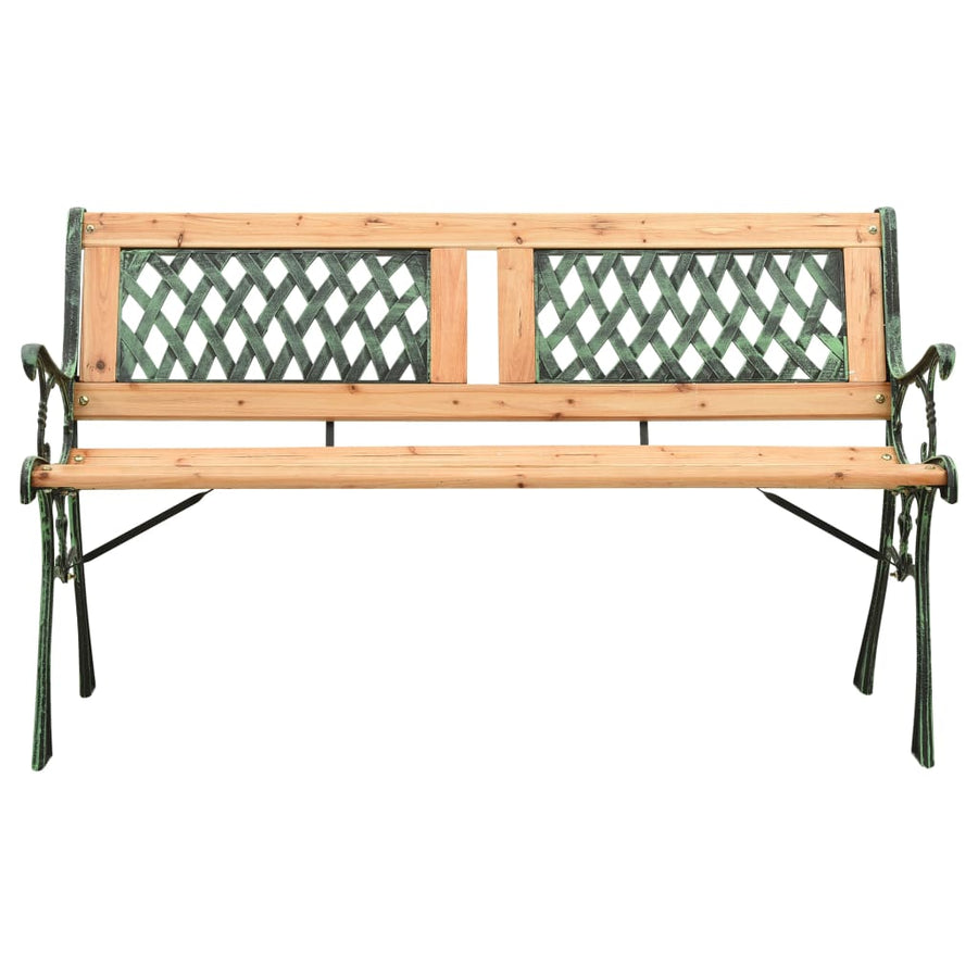 Tuinbank Gietijzer En Massief Vurenhout 122 cm Kruis
