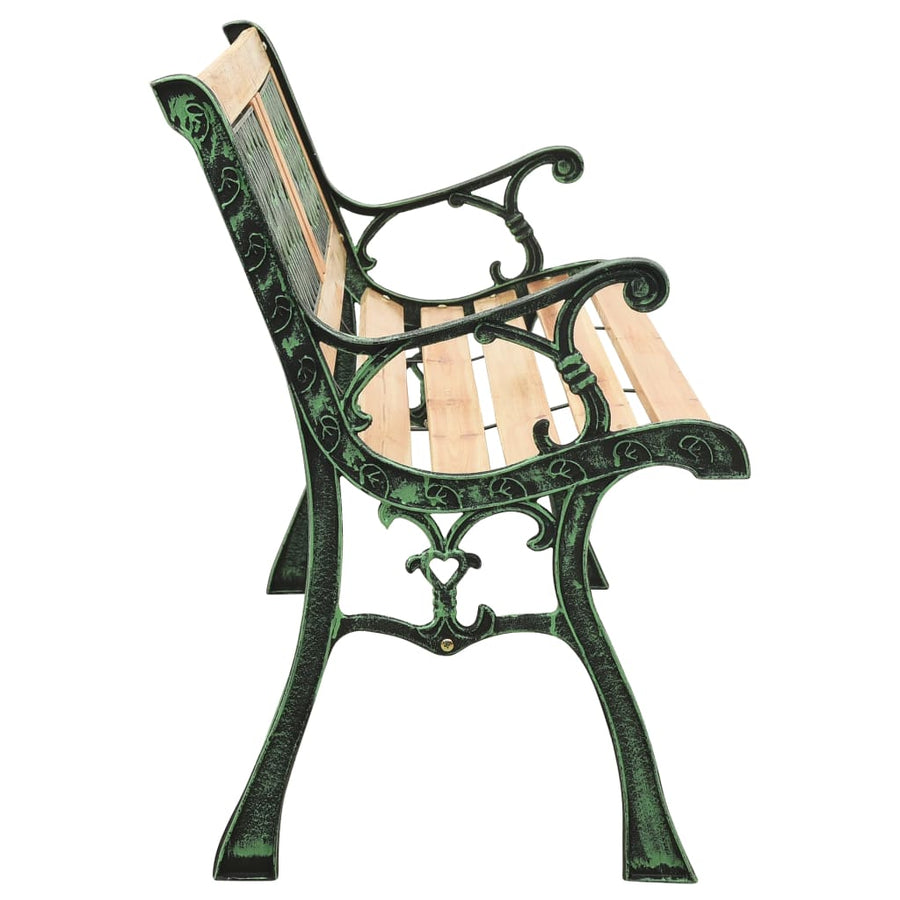 Tuinbank Gietijzer En Massief Vurenhout 122 cm Kruis