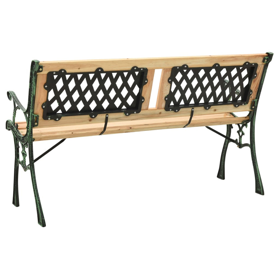Tuinbank Gietijzer En Massief Vurenhout 122 cm Kruis