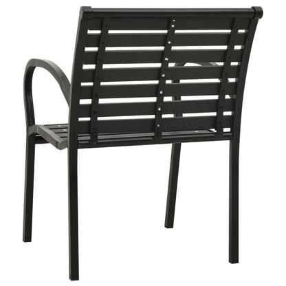 Tuinstoelen Staal En Hkc Zwart