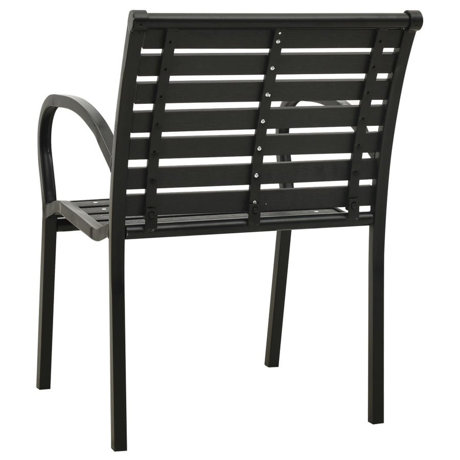 Tuinstoelen Staal En Hkc Zwart