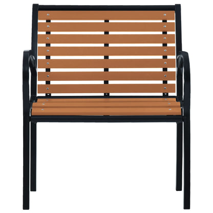 Tuinstoelen Staal En Hkc Zwart en bruin