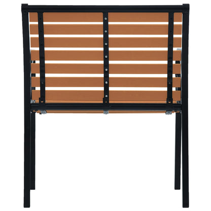 Tuinstoelen Staal En Hkc Zwart en bruin