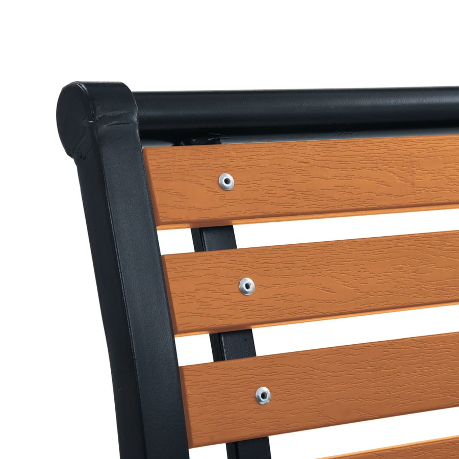 Tuinstoelen Staal En Hkc Zwart en bruin