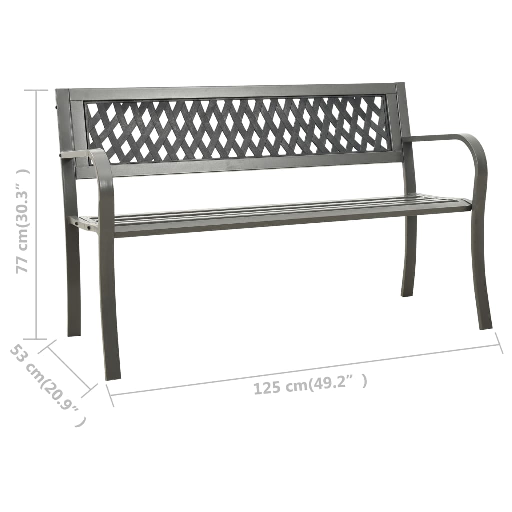 Tuinbank Staal 1