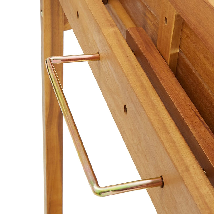 Balkonbartafel 90x37x122,5 cm massief acaciahout