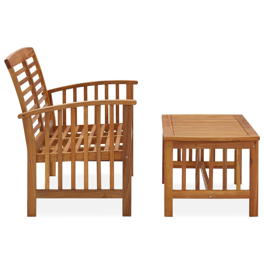 -Delige Loungeset Massief Acaciahout Bruin