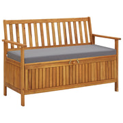 Tuinopbergbank 120 cm massief acaciahout bruin