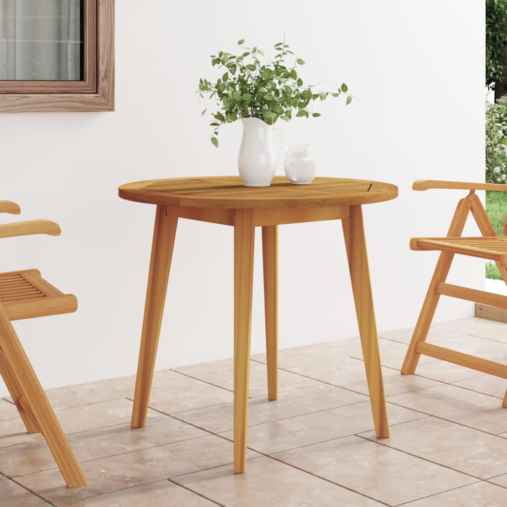 Tuintafel Ø85X75 Cm Massief Acaciahout Ø 85 x 75 cm