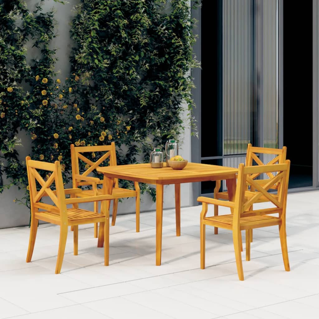 Tuintafel 110X110X75 Cm Massief Acaciahout