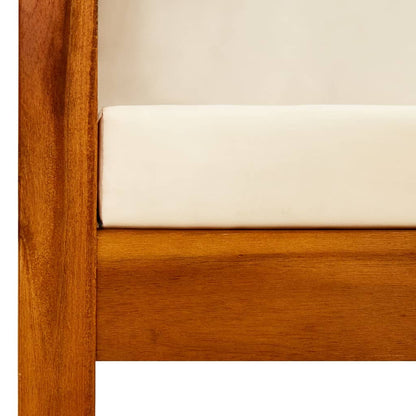Tuinbank Met Luifel Massief Acaciahout crème