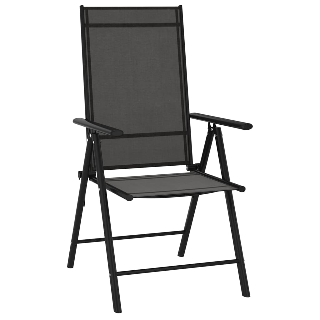 Tuinstoelen Inklapbaar Textileen 1 6 Zwart