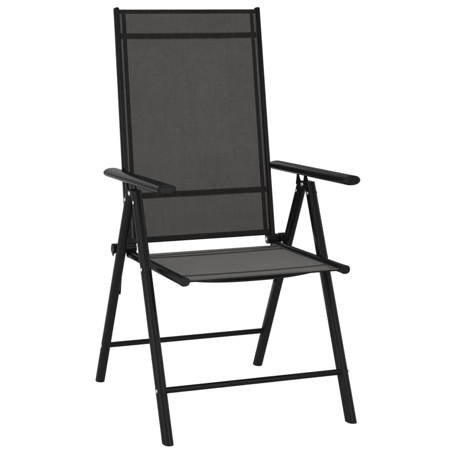 Tuinstoelen Inklapbaar Textileen 1 6 Zwart
