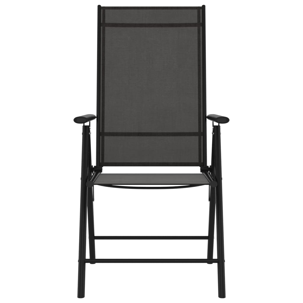 Tuinstoelen Inklapbaar Textileen 1 6 Zwart