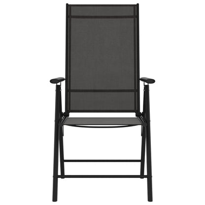 Tuinstoelen Inklapbaar Textileen 1 6 Zwart
