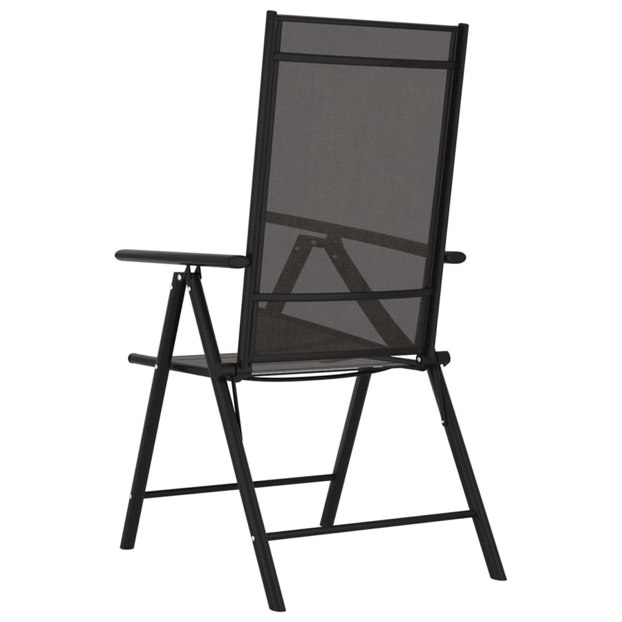 Tuinstoelen Inklapbaar Textileen 1 6 Zwart