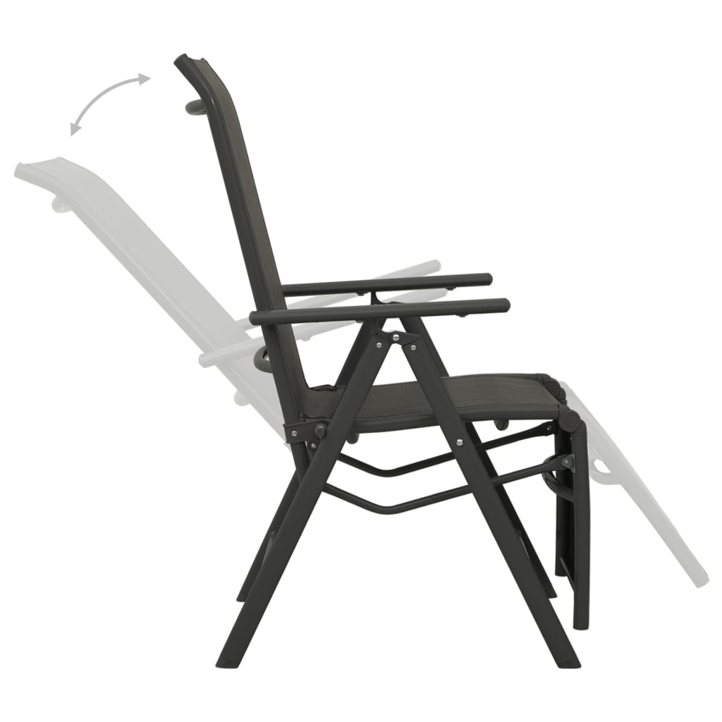 Tuinstoelen Verstelbaar Textileen Aluminium 2