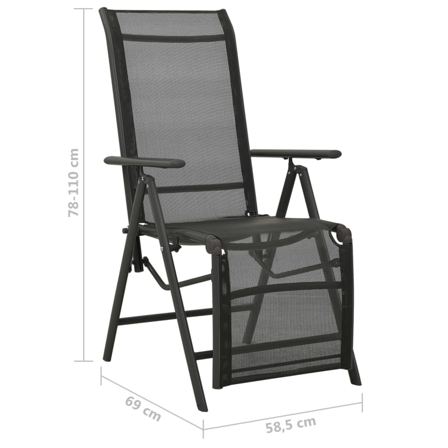 Tuinstoelen Verstelbaar Textileen Aluminium 2