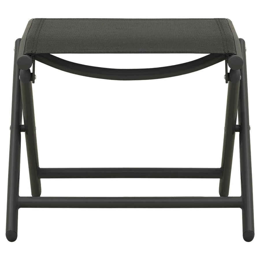 -Delige Loungeset Textileen En Aluminium Zwart