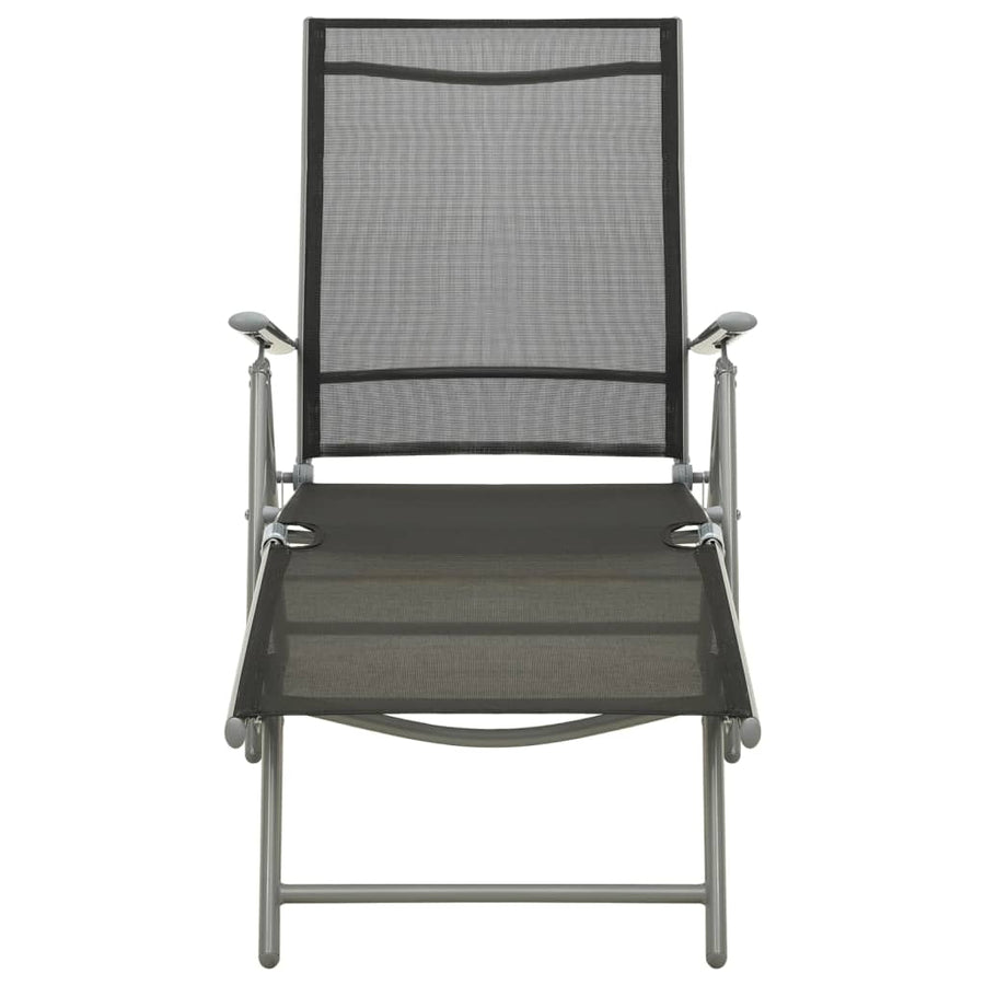 -Delige Loungeset Textileen En Aluminium Kleurig Zilver