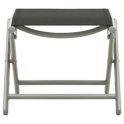 -Delige Loungeset Textileen En Aluminium Kleurig Zilver