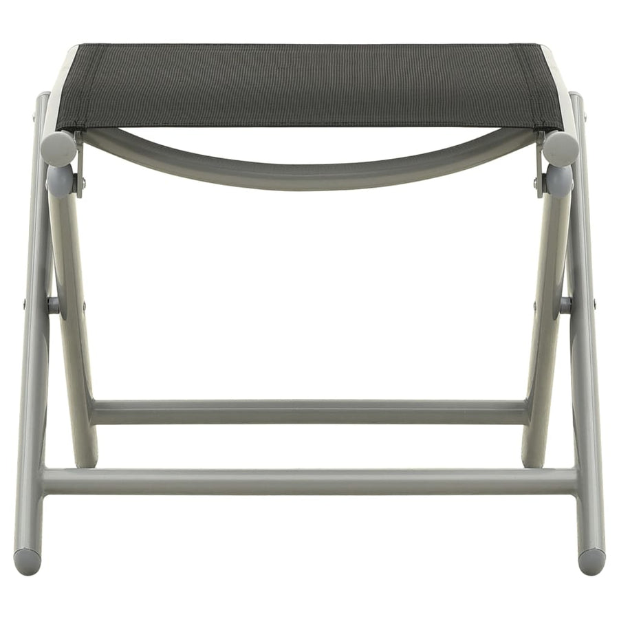 -Delige Loungeset Textileen En Aluminium Kleurig Zilver