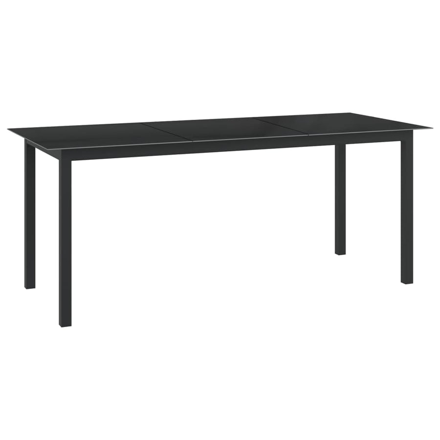 Tuintafel Aluminium En Glas 190 x 90 x 74 cm